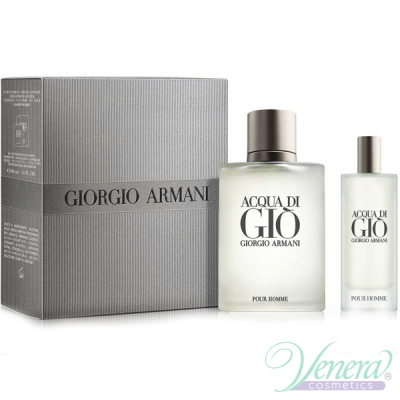 Armani Acqua Di Gio Set (EDT 100ml + EDT 15ml) για άνδρες Ανδρικά Σετ