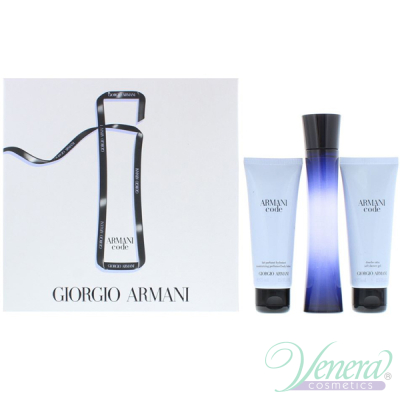 Armani Code Set (EDP 75ml + Body Lotion 75ml + Shower Gel 75ml) για γυναίκες Ανδρικά Σετ