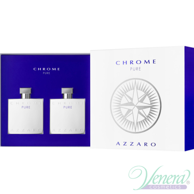 Azzaro Chrome Pure Set (EDT 100ml + AS Lotion 100ml) για άνδρες Men's Gift sets