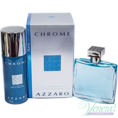 Azzaro Chrome Set (EDT 100ml + Deo Spray 150ml) για άνδρες Αρσενικά Σετ