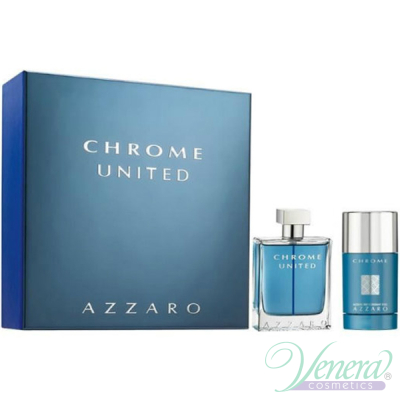 Azzaro Chrome United Set (EDT 50ml + Deo Stick 75ml) για άνδρες Αρσενικά Σετ