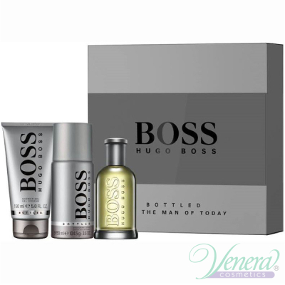 Boss Bottled Man of Today Set (EDT 100ml + Deo Spray 150ml + SG 150ml) για άνδρες Αρσενικά Σετ