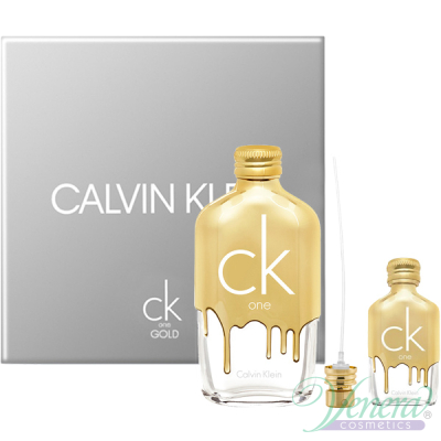 Calvin Klein CK One Gold Set (EDT 100ml + EDT 10ml) για άνδρες και Γυναικες Unisex's Σετ
