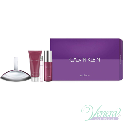 Calvin Klein Euphoria Set (EDP 100ml + EDP 10ml + BL 100ml + Body Mist 150ml) για γυναίκες Γυναικεία σετ