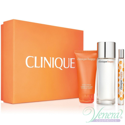Clinique Happy Set (EDP 50ml + EDP 10ml + Body Cream 75ml) για γυναίκες Γυναικεία Σετ