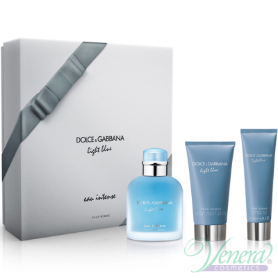 Dolce&Gabbana Light Blue Eau Intense Pour Homme Set (EDP 100ml + AS Balm 75ml + SG 50ml) για άνδρες Men's Gift sets
