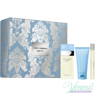 Dolce&Gabbana Light Blue Set (EDT 100ml + Body Cream 75ml + EDT 10ml) για γυναίκες Γυναικεία σετ