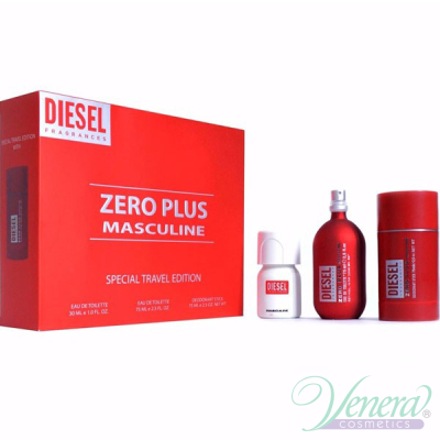 Diesel Zero Plus Set (EDT 75ml + Deo Stick 75ml + Plus Plus EDT 30ml) για άνδρες Ανδρικά Σετ