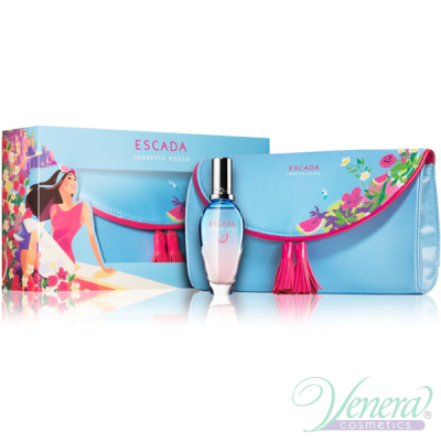 Escada Sorbetto Rosso Set (EDT 30ml + Cosmetic Bag) για γυναίκες Γυναικεία Σετ