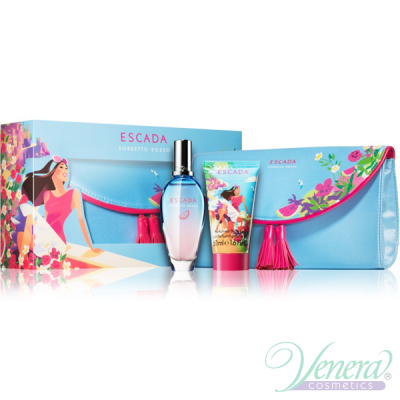 Escada Sorbetto Rosso Set (EDT 50ml + BL 50ml + Cosmetic Bag) για γυναίκες Γυναικεία Σετ