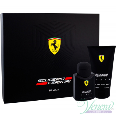 Ferrari Scuderia Ferrari Black Set (EDT 75ml + SG 150ml) για άνδρες Ανδρικά Σετ
