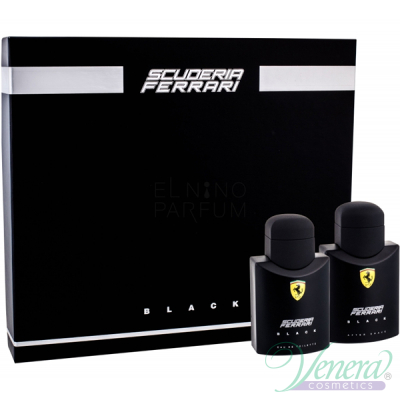 Ferrari Scuderia Ferrari Black Set (EDT 75ml + After Shave Lotion 75ml) για άνδρες Ανδρικά Σετ