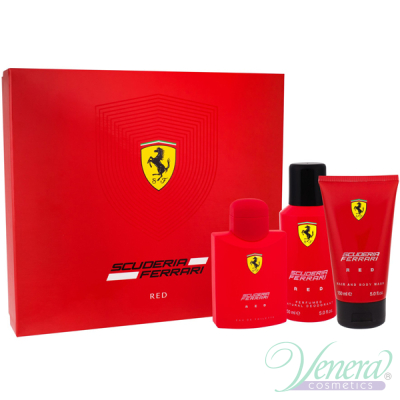 Ferrari Scuderia Ferrari Red Set (EDT 125ml + Deo Spray 150ml + SG 150ml) για άνδρες Ανδρικά Σετ