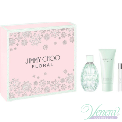 Jimmy Choo Floral Set (EDT 90ml + BL 100ml + EDT 7.5ml) για γυναίκες Γυναικεία Σετ