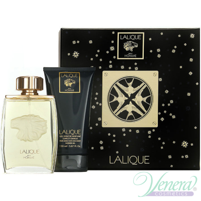 Lalique Pour Homme Lion Set (EDP 125ml + SG 150ml) για άνδρες Men's Gift sets