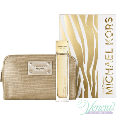 Michael Kors Sexy Amber Set (EDP 100ml for Women + Cosmetics Case) για γυναίκες Γυναικεία Σετ