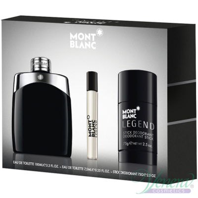 Mont Blanc Legend Set (EDT 100ml + Deo Stick 75ml + EDT 7.5ml) για άνδρες Αρσενικά Σετ