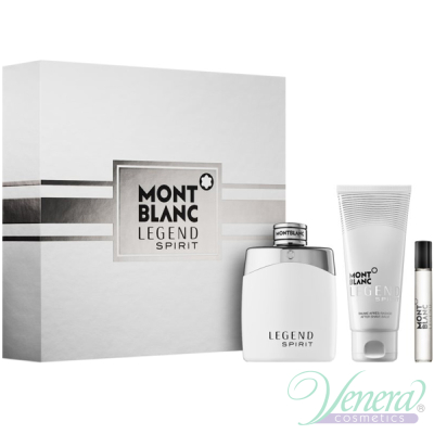 Mont Blanc Legend Spirit Set (EDT 100ml + AS Blam 100ml + EDT 7.5ml) για άνδρες Men's Gift sets