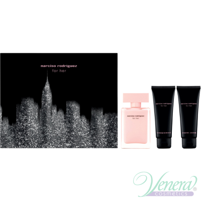 Narciso Rodriguez for Her Set (EDP 50ml + BL 75ml + SG 75ml) για γυναίκες Women's Gift sets