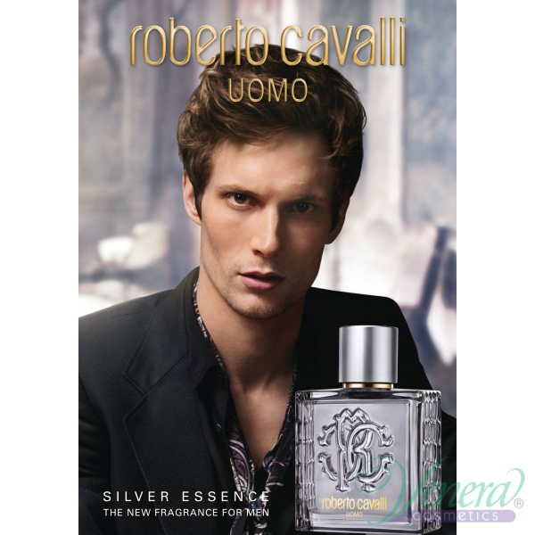 Roberto Cavalli Uomo Silver Essence EDT 60ml για άνδρες | Venera.gr