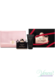 Salvatore Ferragamo Signorina Misteriosa Set (EDP 100ml + BL 50ml + Poche) για γυναίκες Γυναικεία Σετ