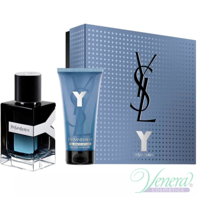 YSL Y Eau de Parfum Set (EDP 60ml + SG 50ml) για άνδρες Ανδρικά Σετ 