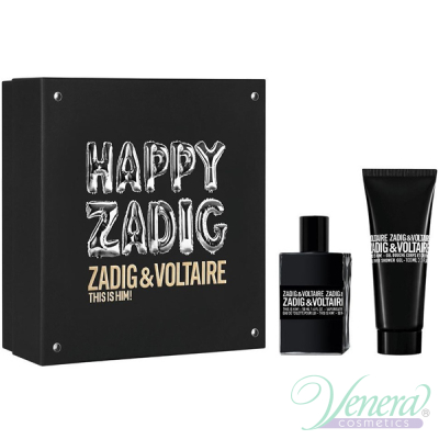 Zadig & Voltaire This is Him Set (EDT 50ml + SG 100ml) Happy Zadig! για άνδρες Ανδρικά Σετ