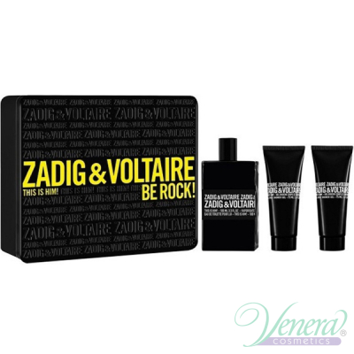 Zadig & Voltaire This is Him Set (EDT 100ml + SG 50ml + SG 50ml) Be Rock! για άνδρες Ανδρικά Σετ