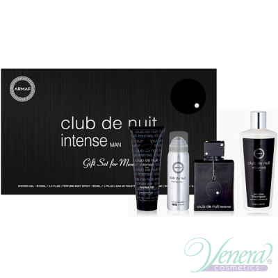 Armaf Club De Nuit Intense Man Set (EDT 105ml + Deo Spray 50ml + SG 100ml + Shampoo 250ml) για άνδρες Ανδρικά Σετ