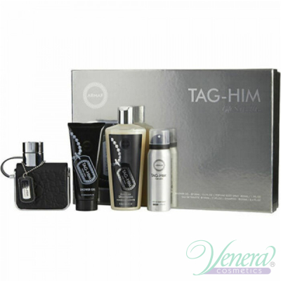 Armaf Tag-Him Set (EDT 100ml + Deo Spray 50ml + SG 100ml + Shampoo 250ml) για άνδρες Ανδρικά Σετ