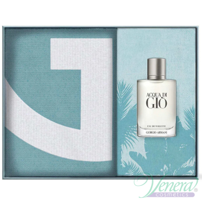 Armani Acqua Di Gio Set (EDT 100ml + Towel) για άνδρες Ανδρικά Σετ