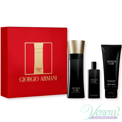 Armani Code Eau de Parfum Set (EDP 60ml + EDP 15ml + AS Balm 75ml) για άνδρες Ανδρικά Σετ 