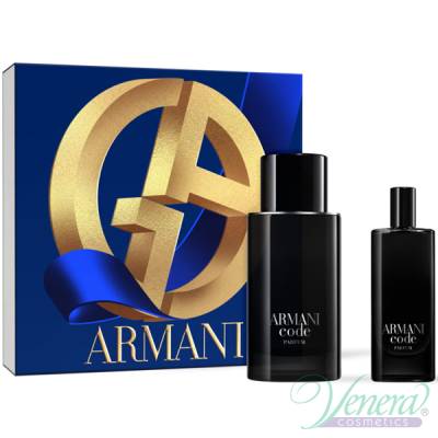 Armani Code Parfum Set (Parfum 75ml + Parfum 15ml) για άνδρες Ανδρικά σετ