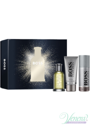 Boss Bottled Set (EDT 100ml + Deo Spray 150ml + SG 100ml) για άνδρες Ανδρικά Σετ