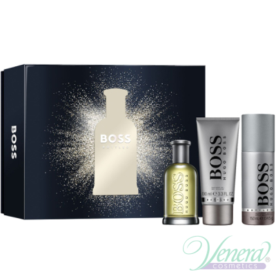 Boss Bottled Set (EDT 100ml + Deo Spray 150ml + SG 100ml) για άνδρες Ανδρικά Σετ