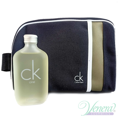 Calvin Klein CK One Set (EDT 100ml + Bag) για άνδρες και Γυναικες Αρσενικά Σετ