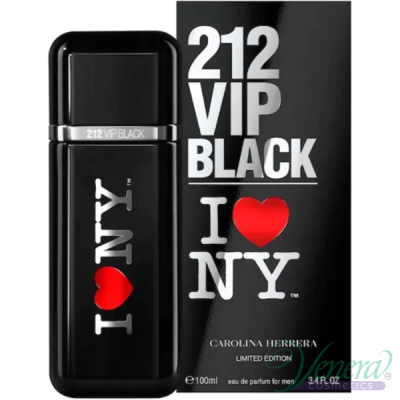 Carolina Herrera 212 VIP Black I Love NY EDP 100ml για άνδρες Ανδρικά Аρώματα