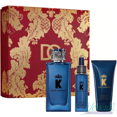 Dolce&Gabbana K by Dolce&Gabbana Eau de Parfum Set (EDP 100ml + Beard Oil 25ml + SG 50ml) για άνδρες Αρσενικά Σετ