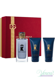 Dolce&Gabbana K by Dolce&Gabbana Set (EDT 100ml + AS Balm 50ml + SG 50ml)  για άνδρες Ανδρικά Αρώματα