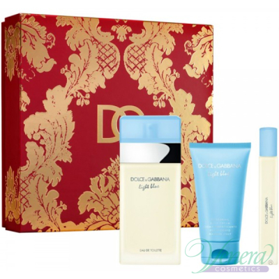 Dolce&Gabbana Light Blue Set (EDT 100ml + Body Cream 50ml + EDT 10ml) για γυναίκες Γυναικεία σετ