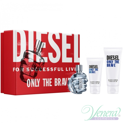 Diesel Only The Brave Set (EDT 75ml + SG 100ml + SG 50ml) για άνδρες Ανδρικά Σετ