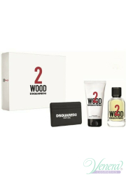 Dsquared2 2 Wood Set (EDT 100ml + SG 100ml + Card Holder) για άνδρες και Γυναικες