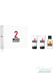 Dsquared2 2 Wood Set (EDT 50ml + BL 50ml + SG 50ml) για άνδρες και Γυναικες Unisex Σετ