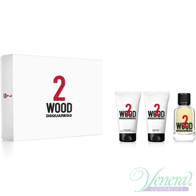 Dsquared2 2 Wood Set (EDT 50ml + BL 50ml + SG 50ml) για άνδρες και Γυναικες Unisex Σετ