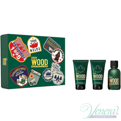 Dsquared2 Green Wood Set (EDT 50ml + AS Balm 50ml + SG 50ml) για άνδρες Αρσενικά Σετ