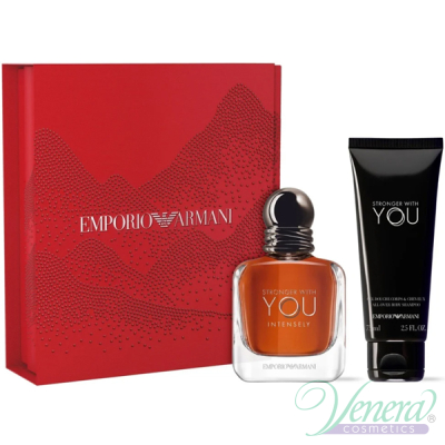 Emporio Armani Stronger With You Intensely Set (EDP 50ml + SG 75ml) για άνδρες Ανδρικά Σετ