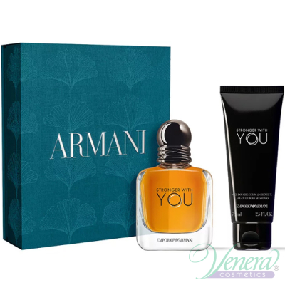 Emporio Armani Stronger With You Set (EDT 50ml + SG 75ml) για άνδρες Ανδρικά Σετ