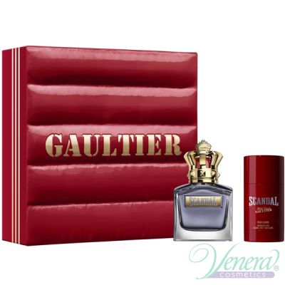 Jean Paul Gaultier Scandal Pour Homme Set (EDT 100ml + Deo Stick 75ml) για άνδρες Ανδρικά Σετ