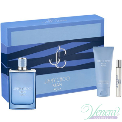 Jimmy Choo Man Aqua Set (EDT 100ml + AS Balm 100ml + EDT 7.5ml) για άνδρες Ανδρικά Σετ 