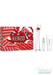 Kenzo Flower by Kenzo Set (EDP 50ml + EDP 10ml + BM 75ml) για γυναίκες Γυναικεία σετ